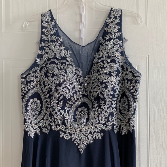Eva USA Long Embellished Gown - Picture 3 of 12